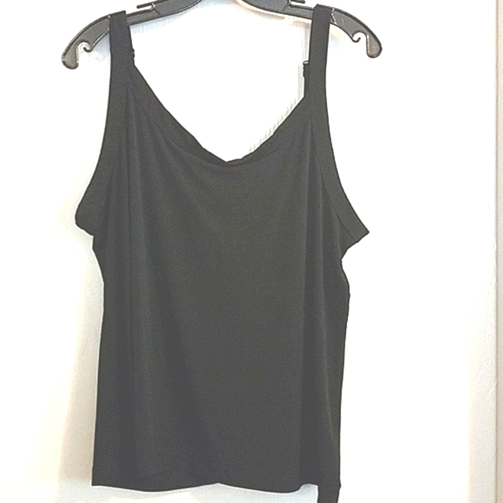 Avenue Black cami size 14 with adjustable straps.